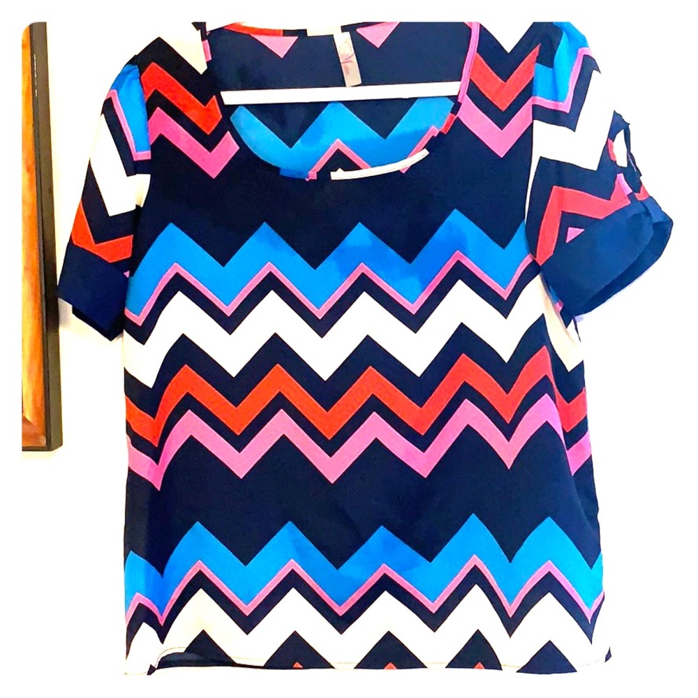 Geo Pattern Blouse - image 1